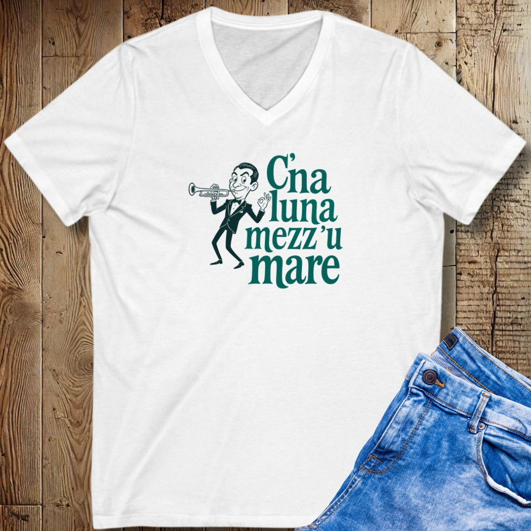 Louis Prima C'è La Luna Mezzo Mare V-Neck Tee