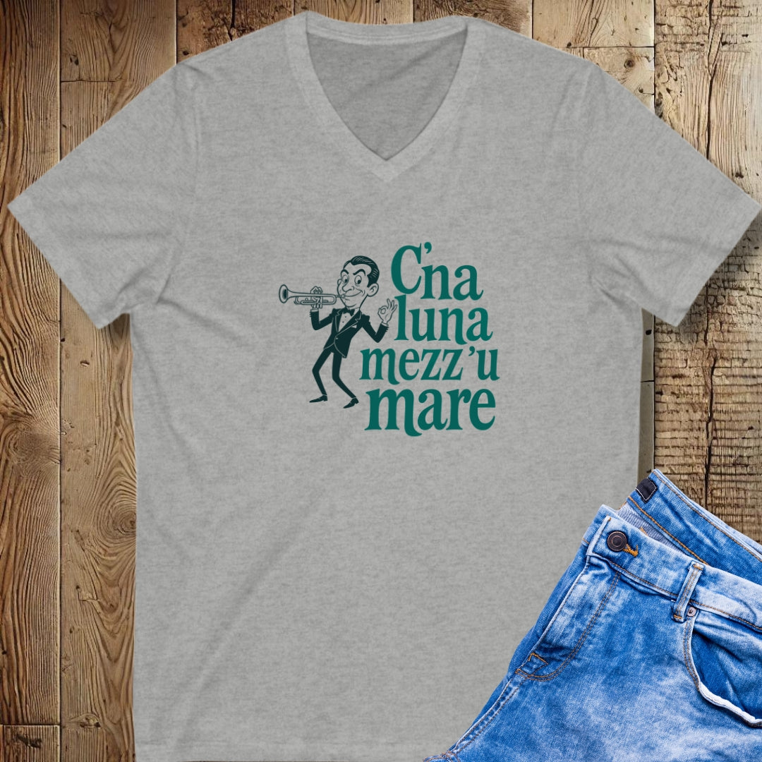 Louis Prima C'è La Luna Mezzo Mare V-Neck Tee