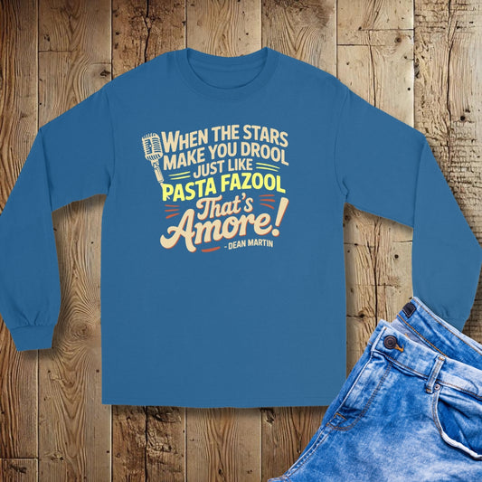 Pasta Fazool Dean Martin Unisex Long Sleeve Tee