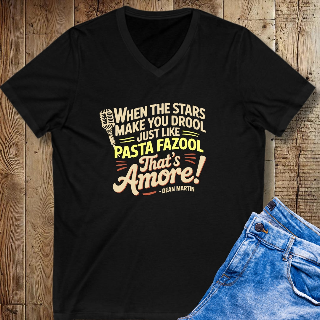Pasta Fazool Dean Martin V-Neck Tee