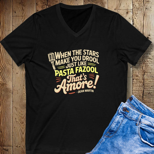 Pasta Fazool Dean Martin V-Neck Tee