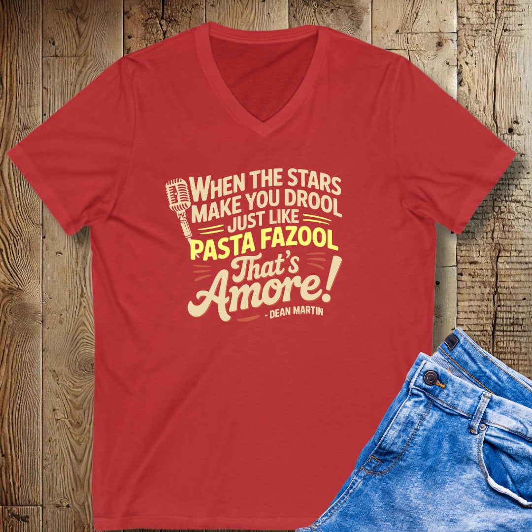 Pasta Fazool Dean Martin V-Neck Tee