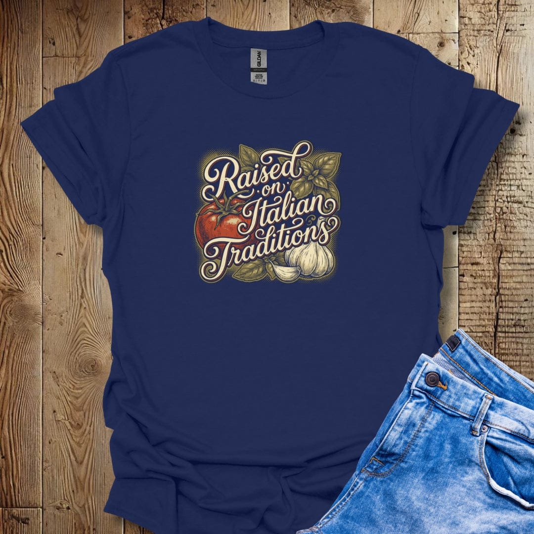 Raised on Italian Traditions Lightweight Unisex T-shirt