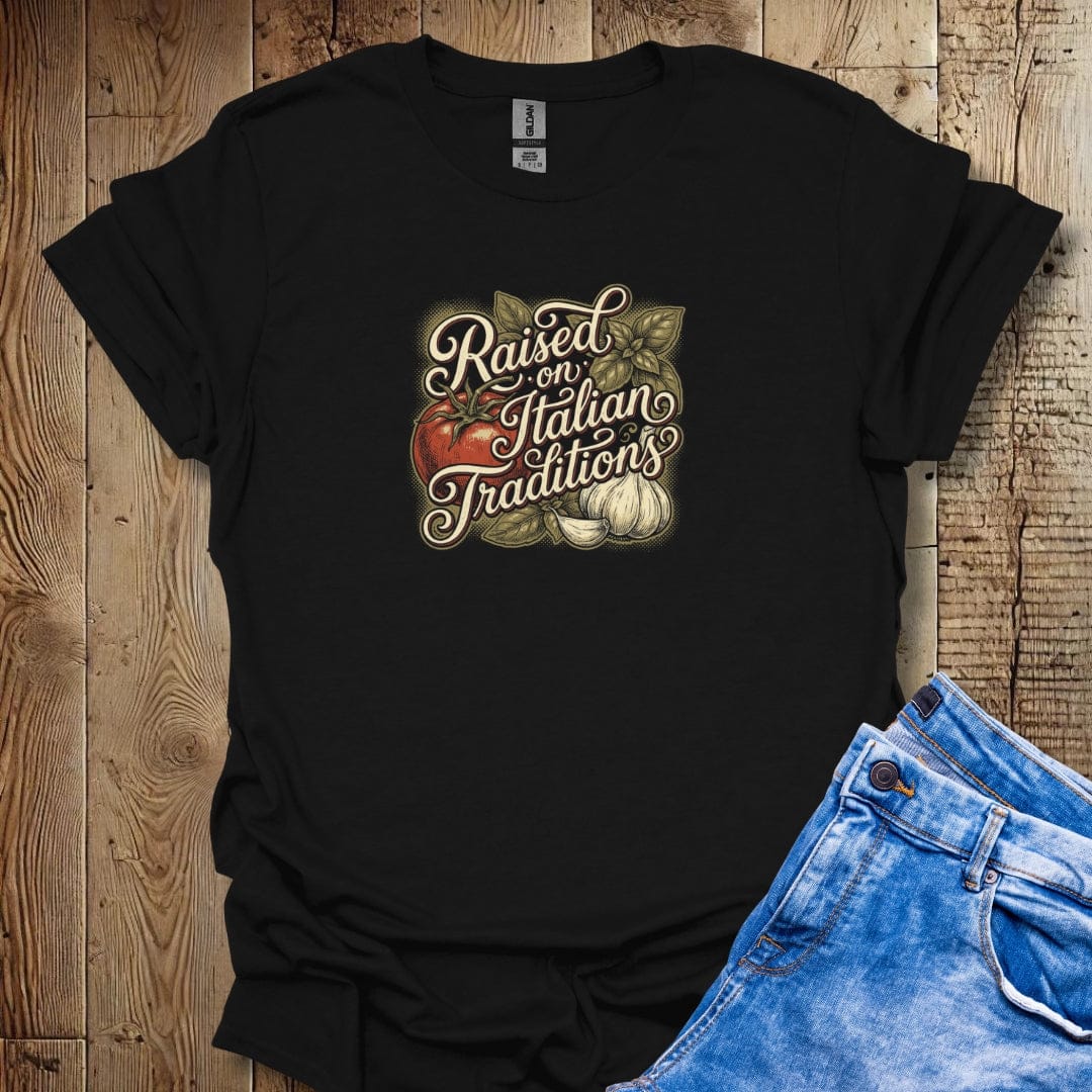 Raised on Italian Traditions Lightweight Unisex T-shirt