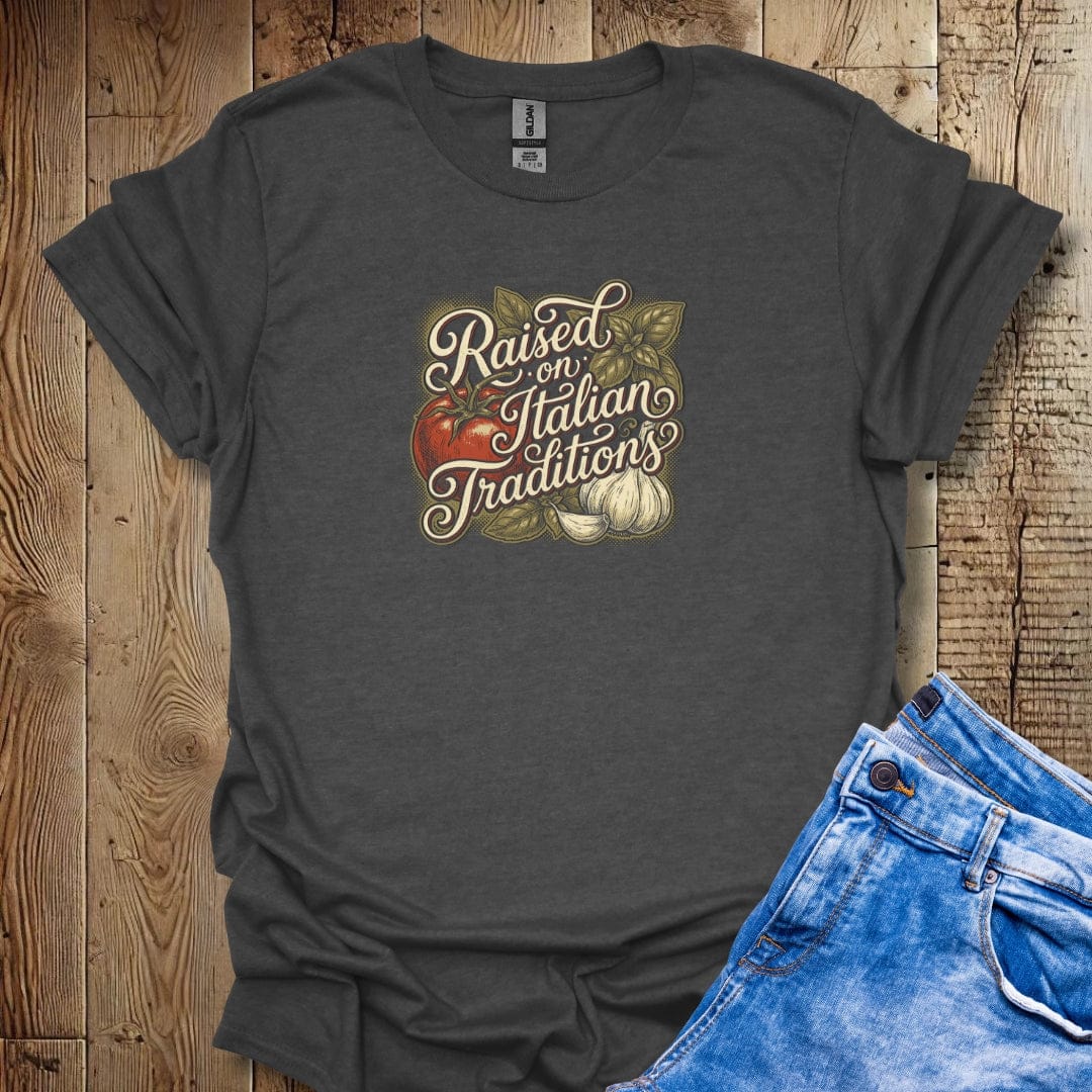 Raised on Italian Traditions Lightweight Unisex T-shirt