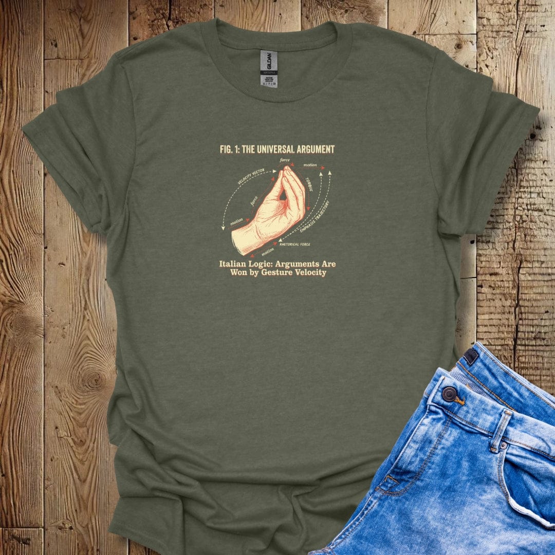 Win Italian Argument Hand Gesture Lightweight Unisex T-shirt