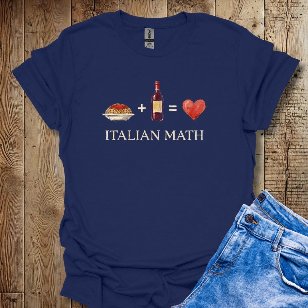 Italian Math Pasta Wine Lightweight Unisex T-shirt