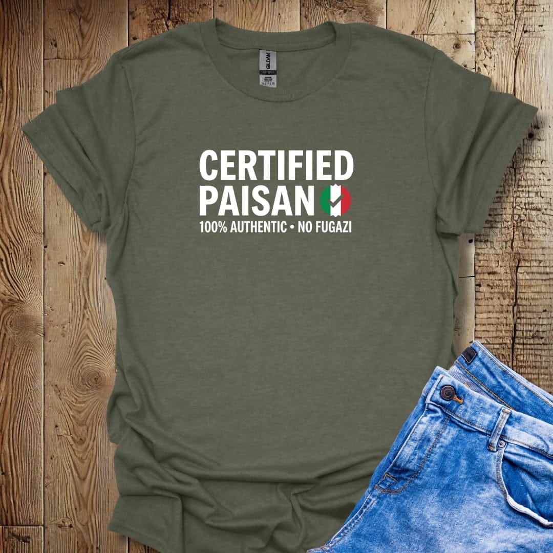 Certified Paisan No Fugazi Lightweight Unisex T-shirt