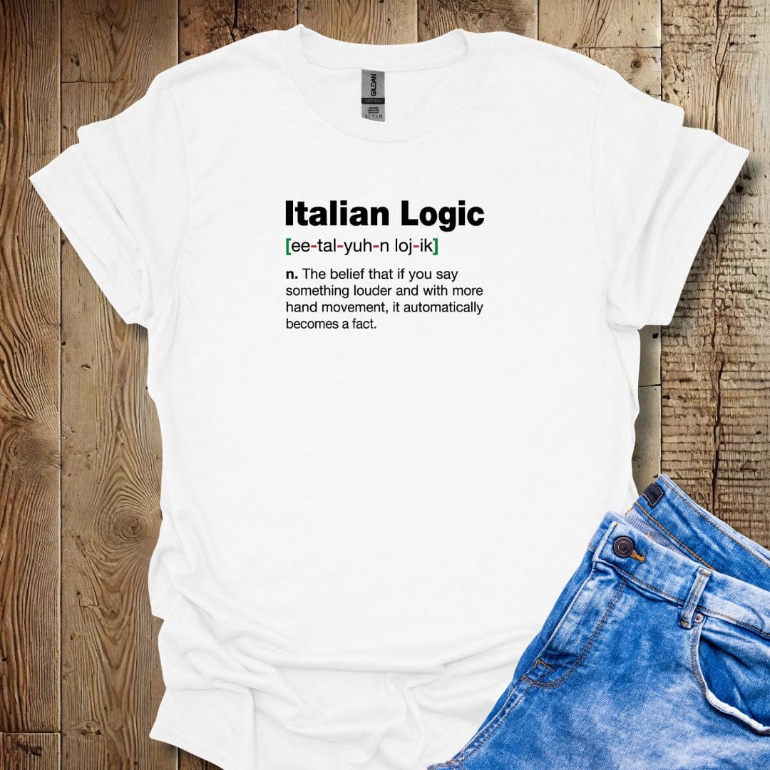 Italian Logic Definition Lightweight Unisex T-shirt