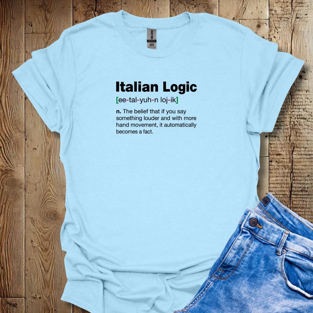 Italian Logic Definition Lightweight Unisex T-shirt