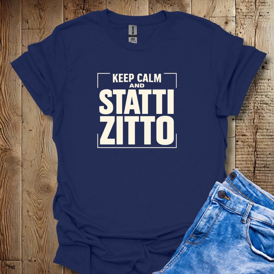 Keep Calm and Statti Zitto Lightweight Unisex T-shirt