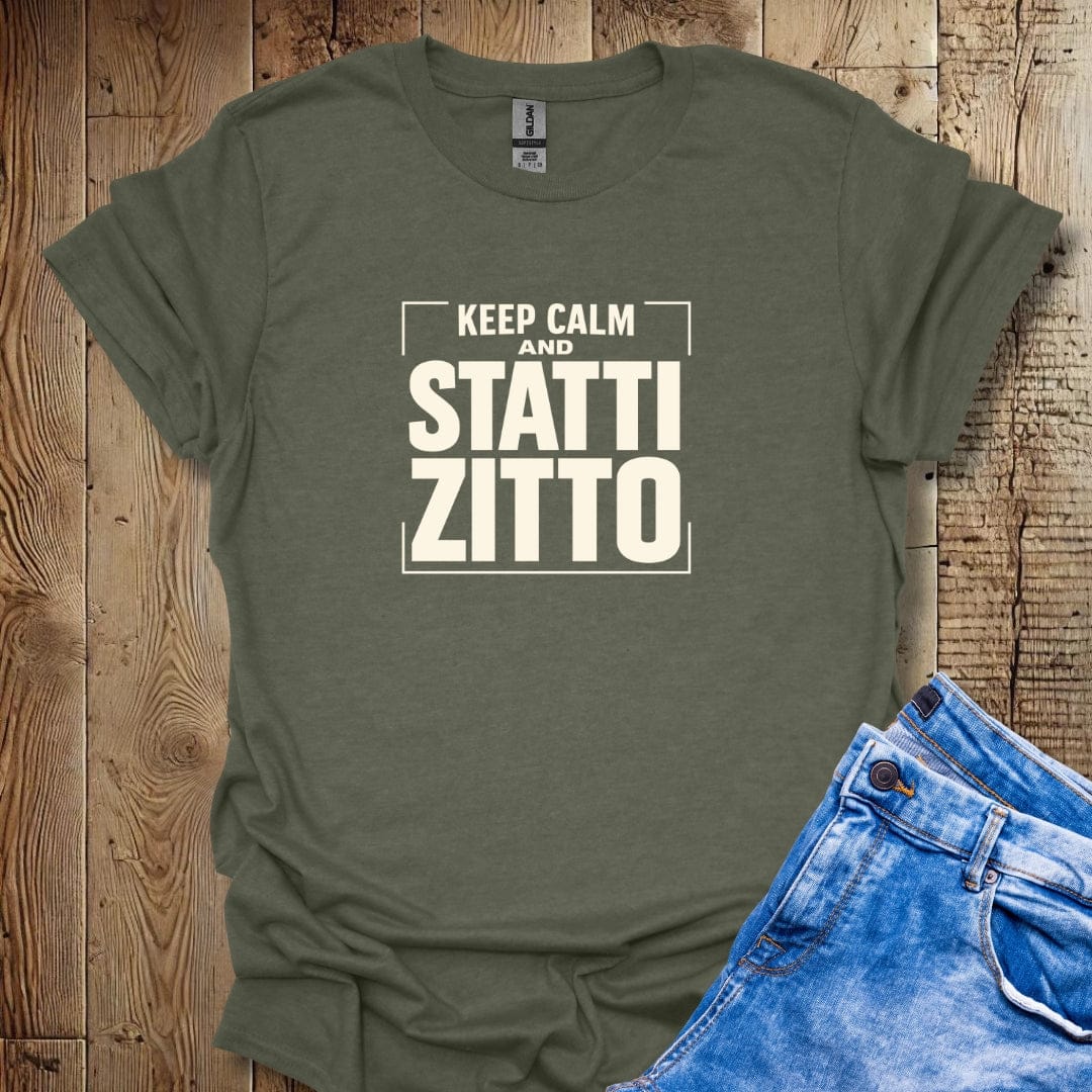 Keep Calm and Statti Zitto Lightweight Unisex T-shirt