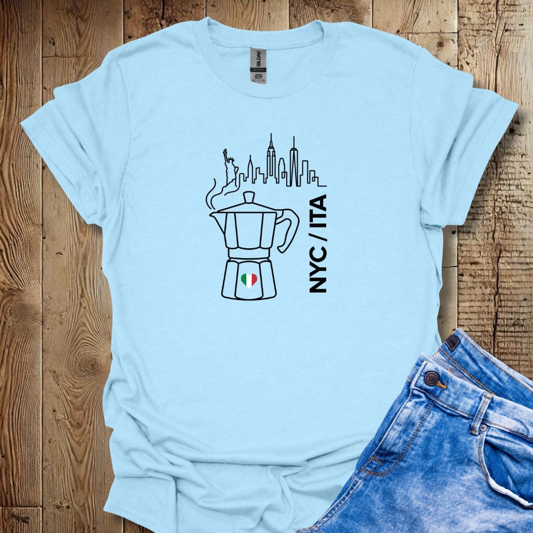 New York Italian Moka Espresso Lightweight Unisex T-shirt