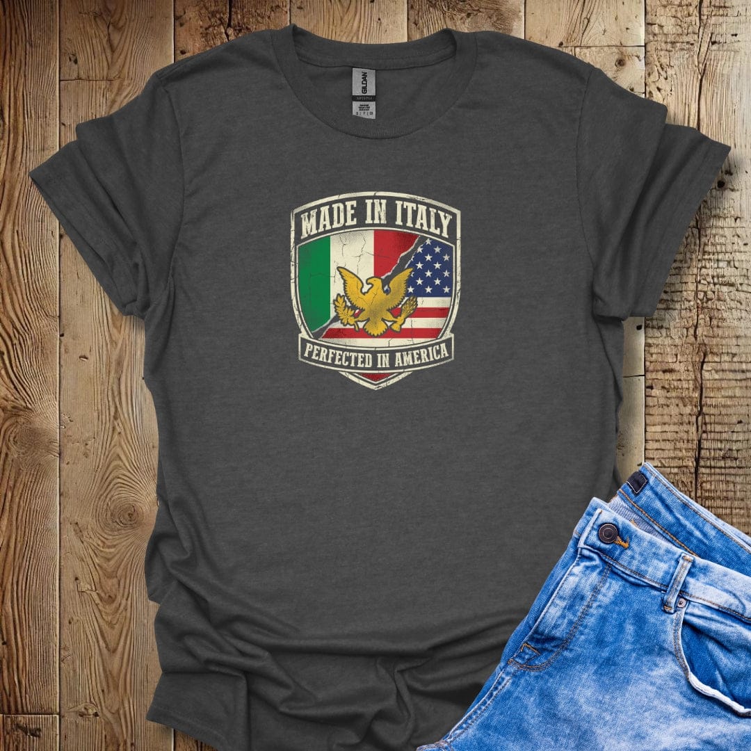 Made in Italy Perfected in America Lightweight Unisex T-shirt