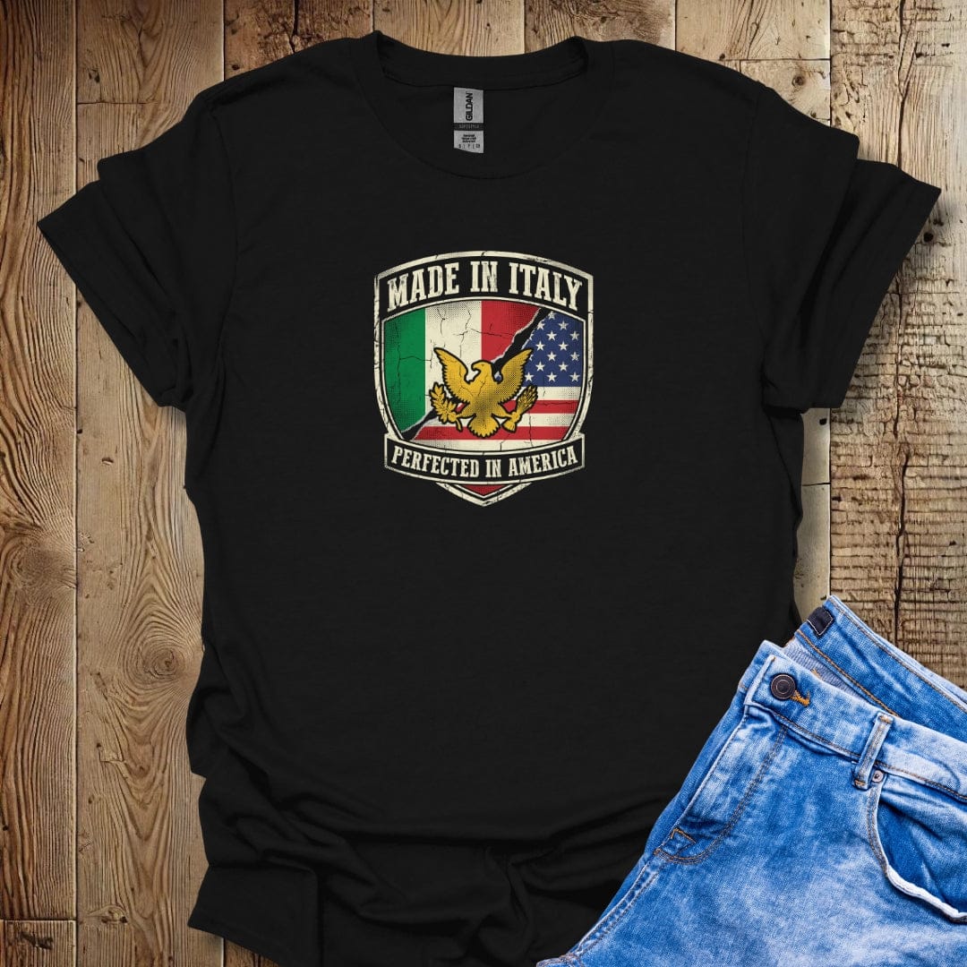 Made in Italy Perfected in America Lightweight Unisex T-shirt