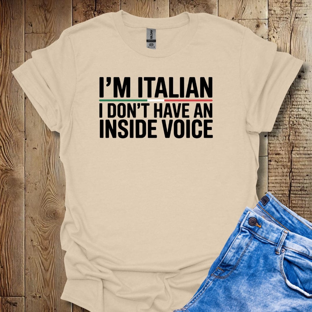 I'm Italian I Don't Have an Inside Voice Lightweight Unisex T-shirt