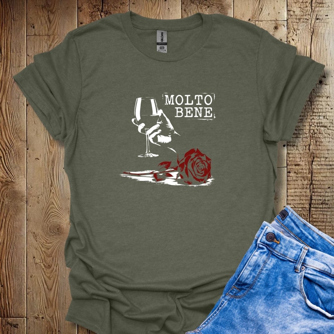 Molto Bene Rose Glass Lightweight Unisex T-shirt