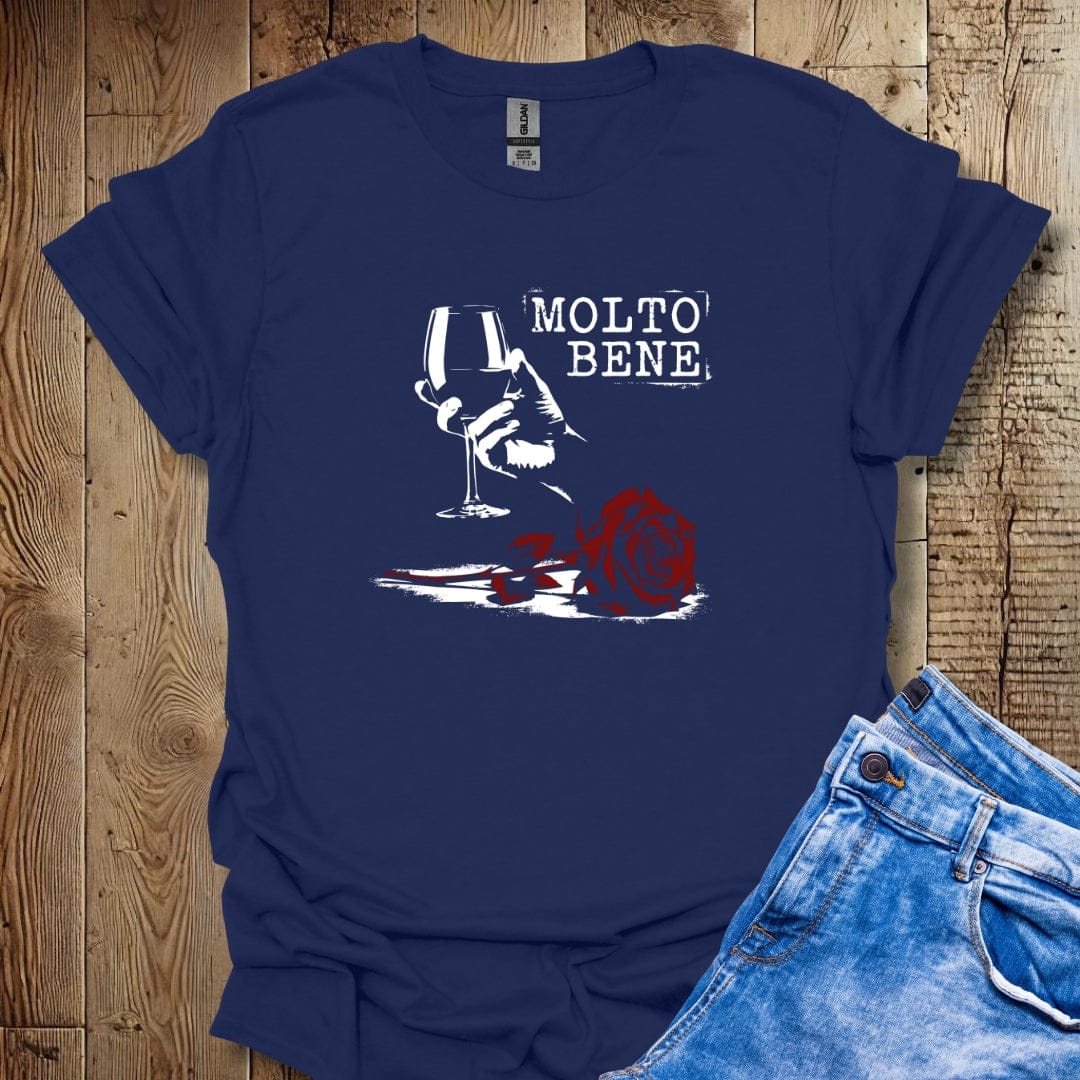 Molto Bene Rose Glass Lightweight Unisex T-shirt