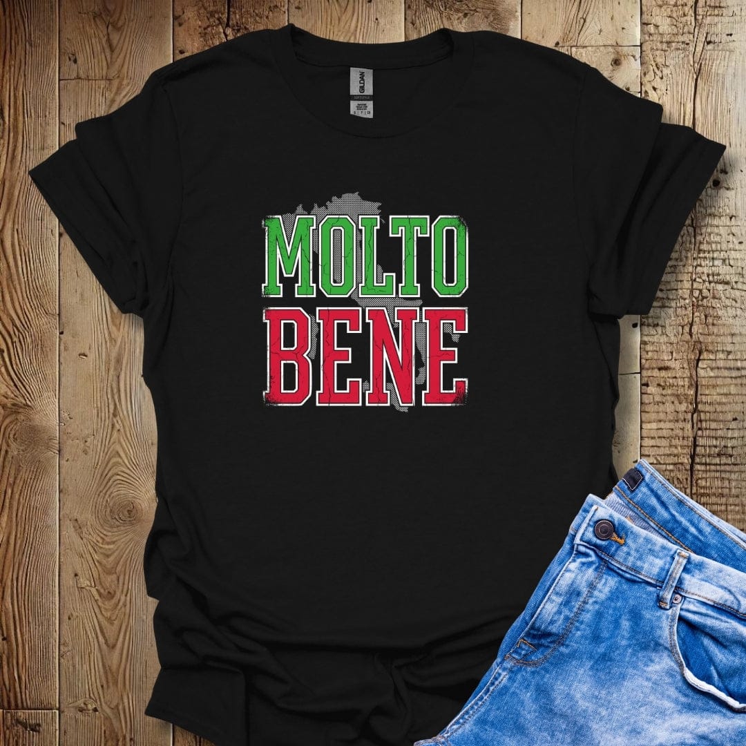 Molto Bene Varsity Style Lightweight Unisex T-shirt