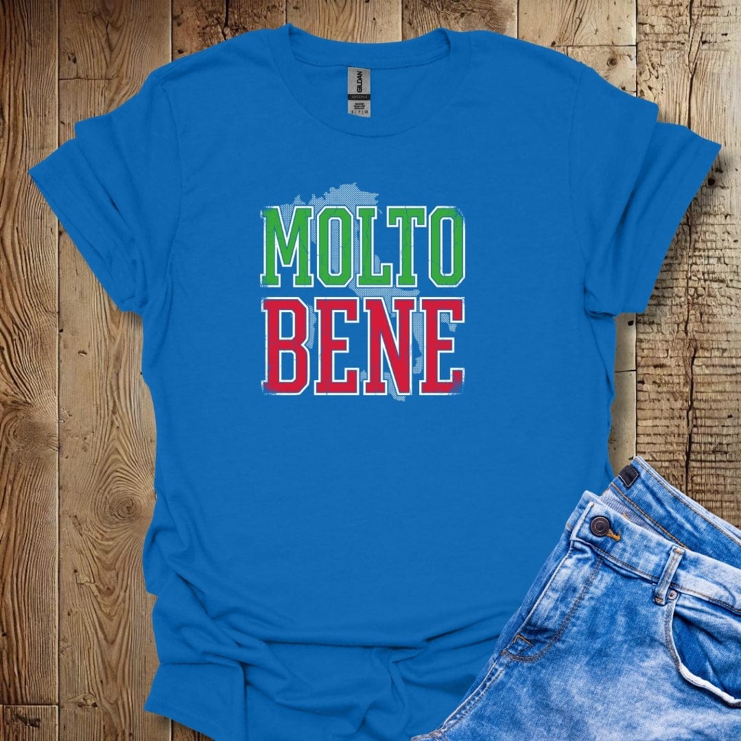 Molto Bene Varsity Style Lightweight Unisex T-shirt