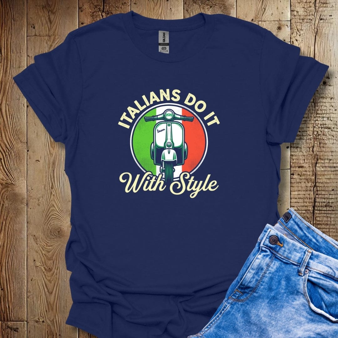 Italians Do It with Style Lightweight Unisex T-shirt