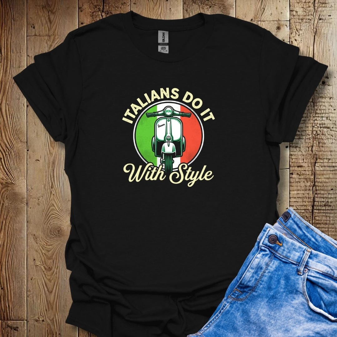 Italians Do It with Style Lightweight Unisex T-shirt