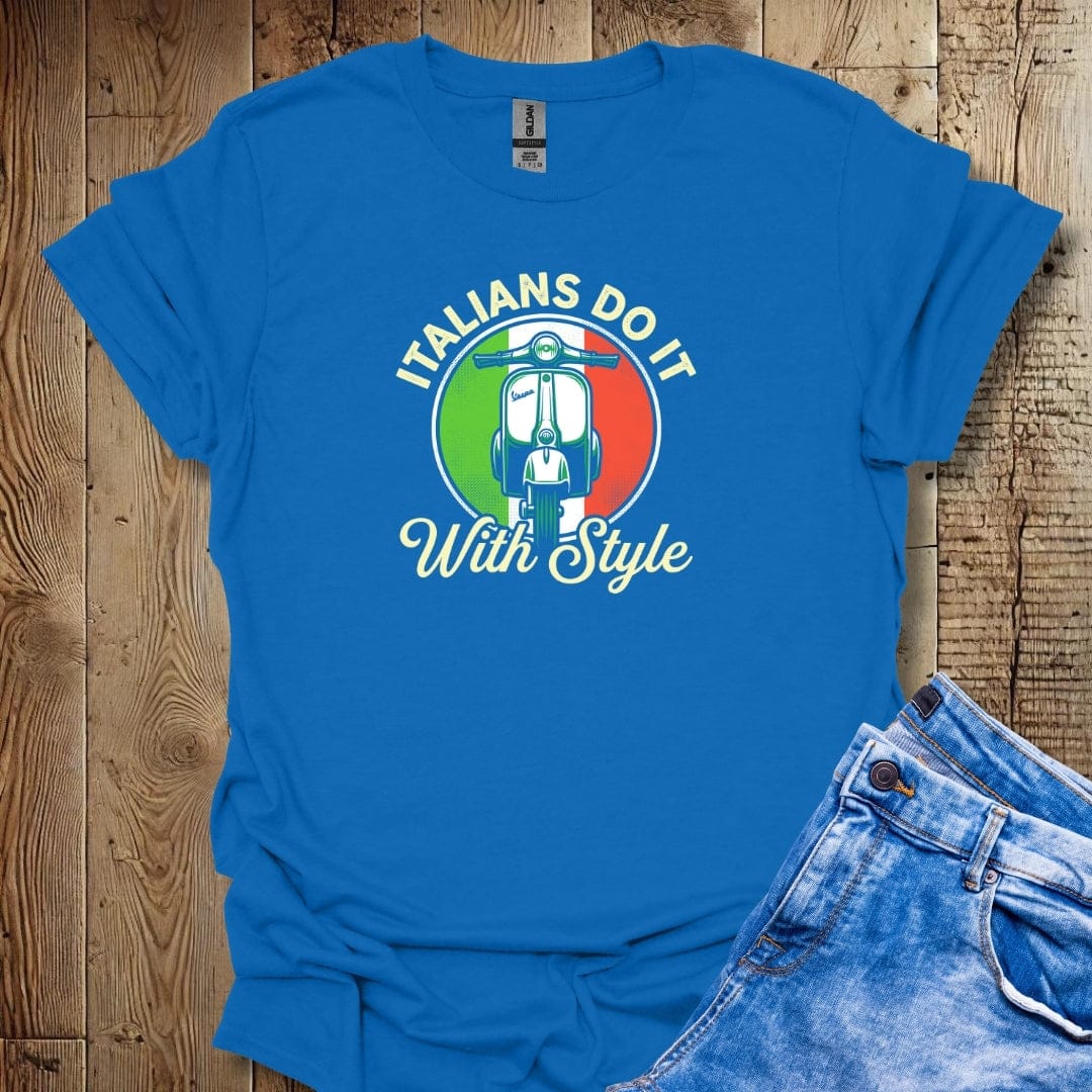 Italians Do It with Style Lightweight Unisex T-shirt