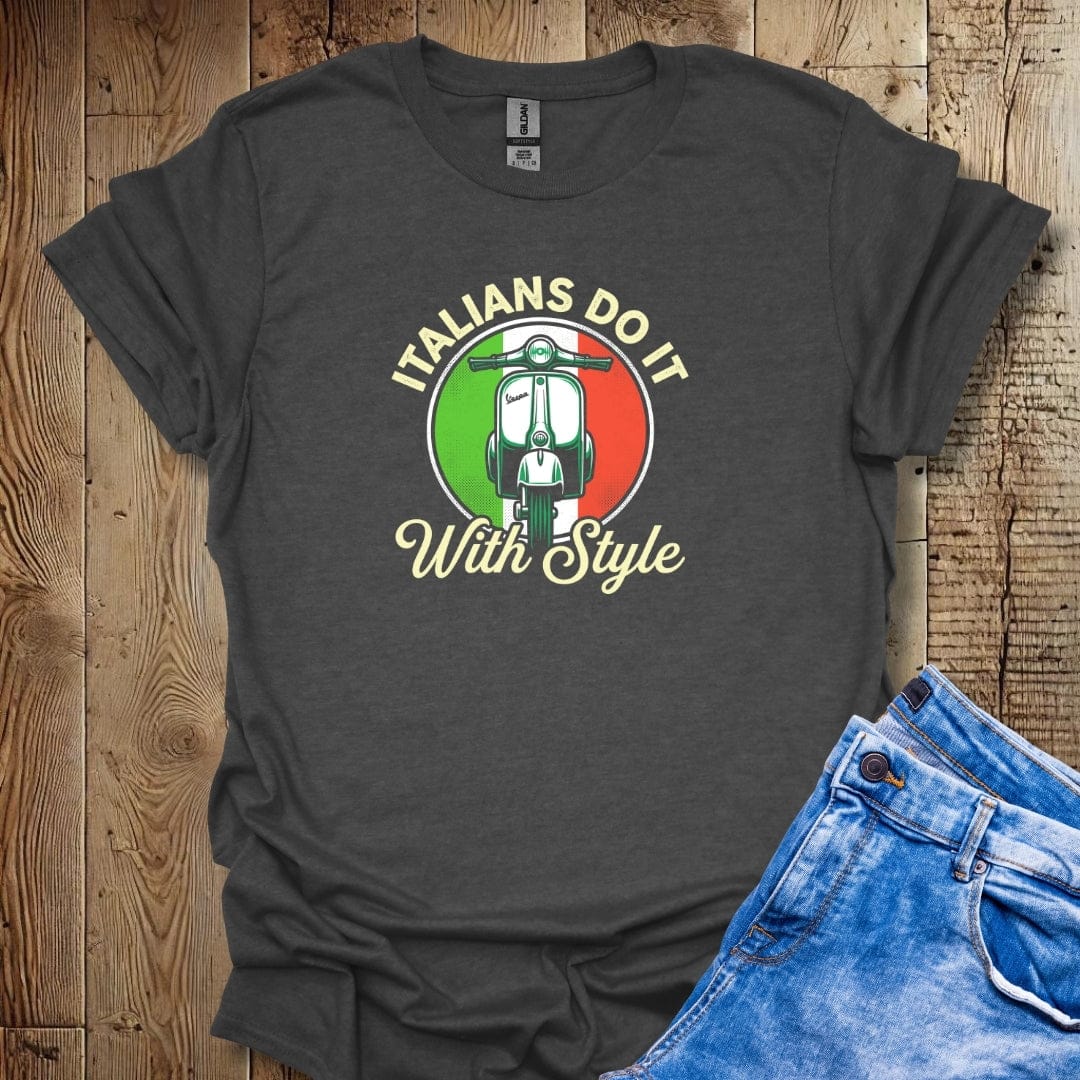Italians Do It with Style Lightweight Unisex T-shirt