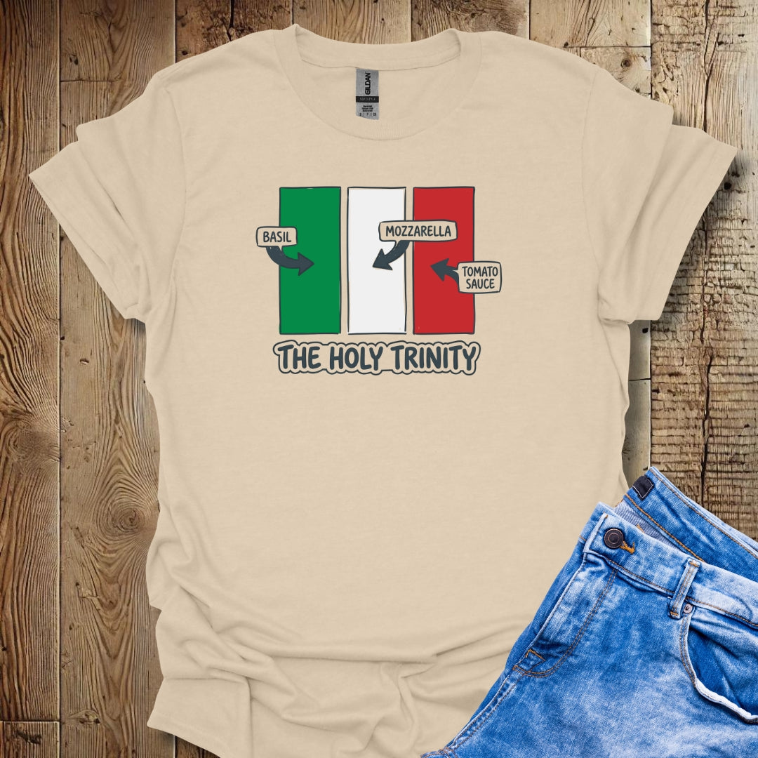 Italian Holy Trinity Mozzarella Tomato Basil Lightweight Unisex T-shirt
