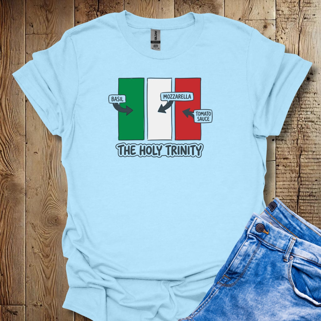 Italian Holy Trinity Mozzarella Tomato Basil Lightweight Unisex T-shirt