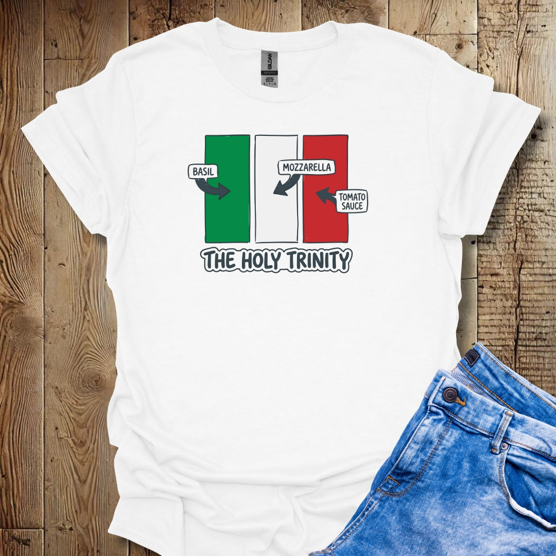 Italian Holy Trinity Mozzarella Tomato Basil Lightweight Unisex T-shirt