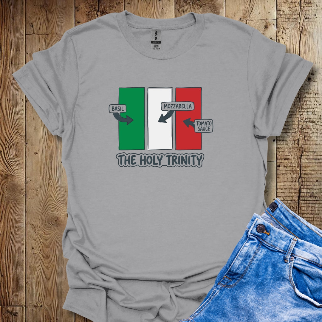 Italian Holy Trinity Mozzarella Tomato Basil Lightweight Unisex T-shirt