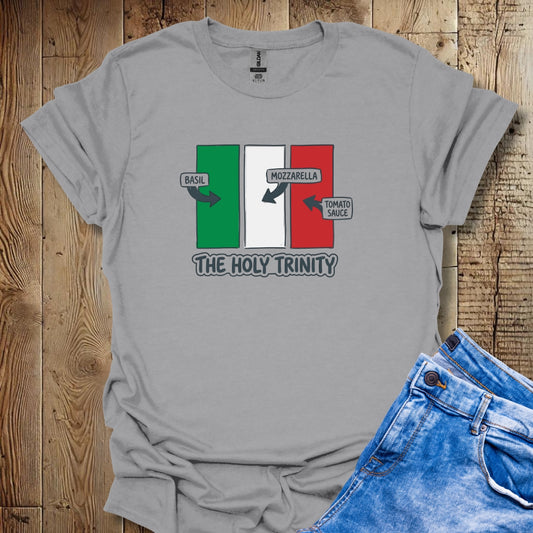 Italian Holy Trinity Mozzarella Tomato Basil Lightweight Unisex T-shirt