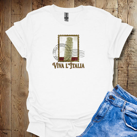 Viva L'Italia Leaning Tower of Pisa Lightweight Unisex T-shirt
