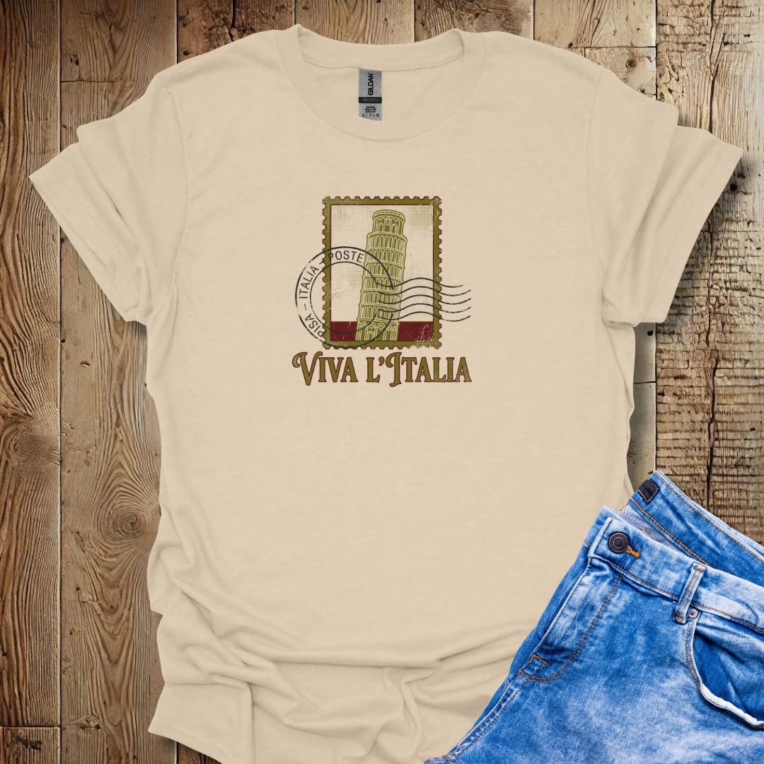 Viva L'Italia Leaning Tower of Pisa Lightweight Unisex T-shirt