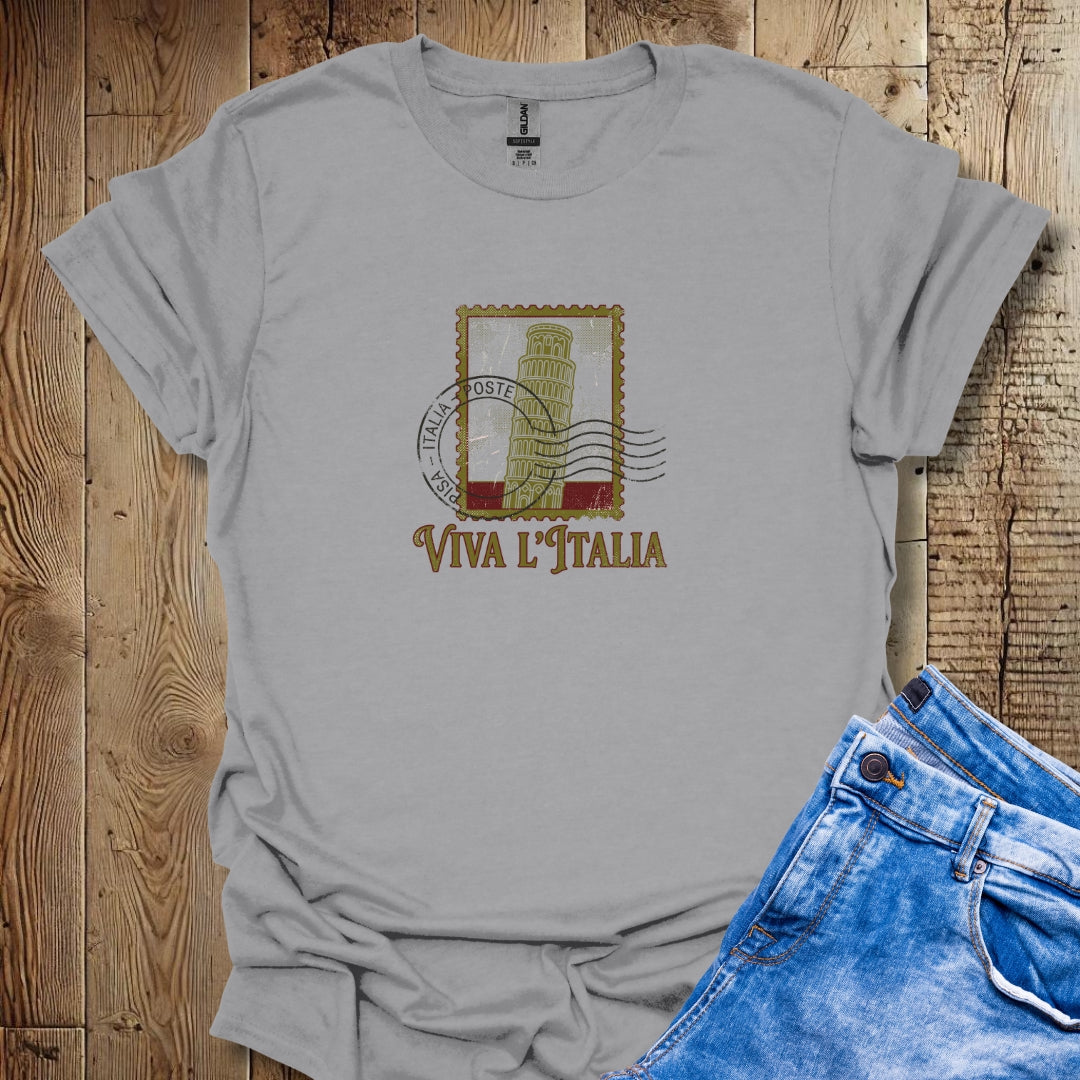 Viva L'Italia Leaning Tower of Pisa Lightweight Unisex T-shirt