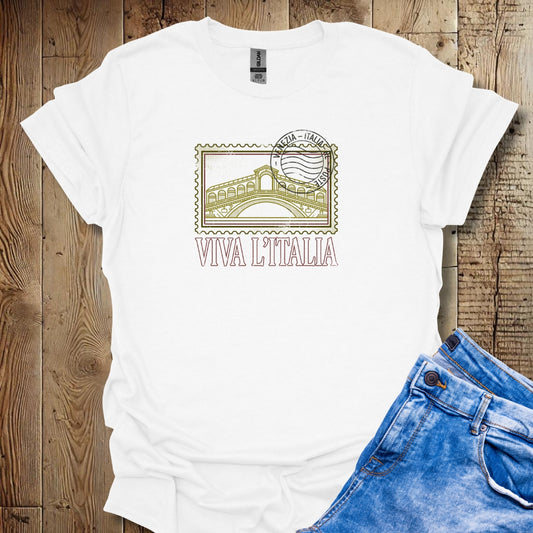 Viva L'Italia Rialto Bridge Venice Lightweight Unisex T-shirt