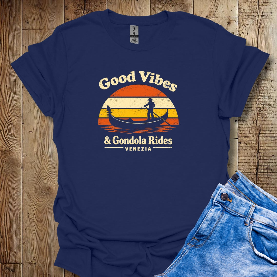 Good Vibes & Gondola Rides Venezia Lightweight Unisex T-shirt