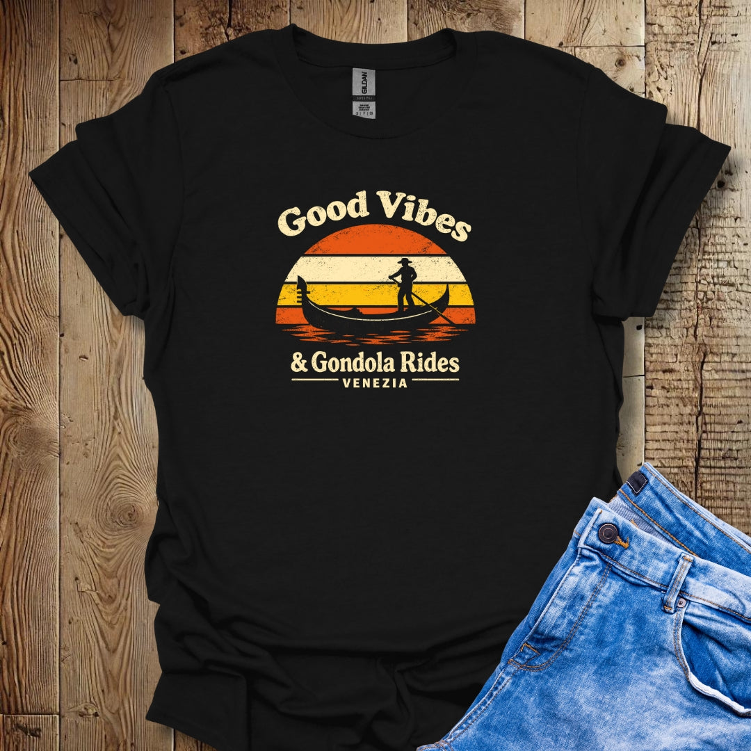 Good Vibes & Gondola Rides Venezia Lightweight Unisex T-shirt