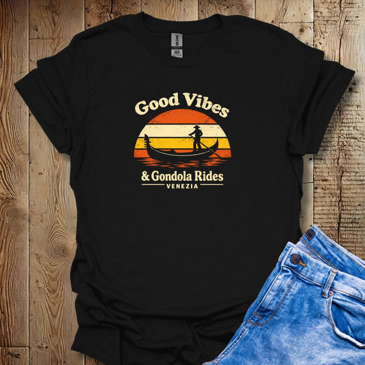 Good Vibes & Gondola Rides Venezia Lightweight Unisex T-shirt