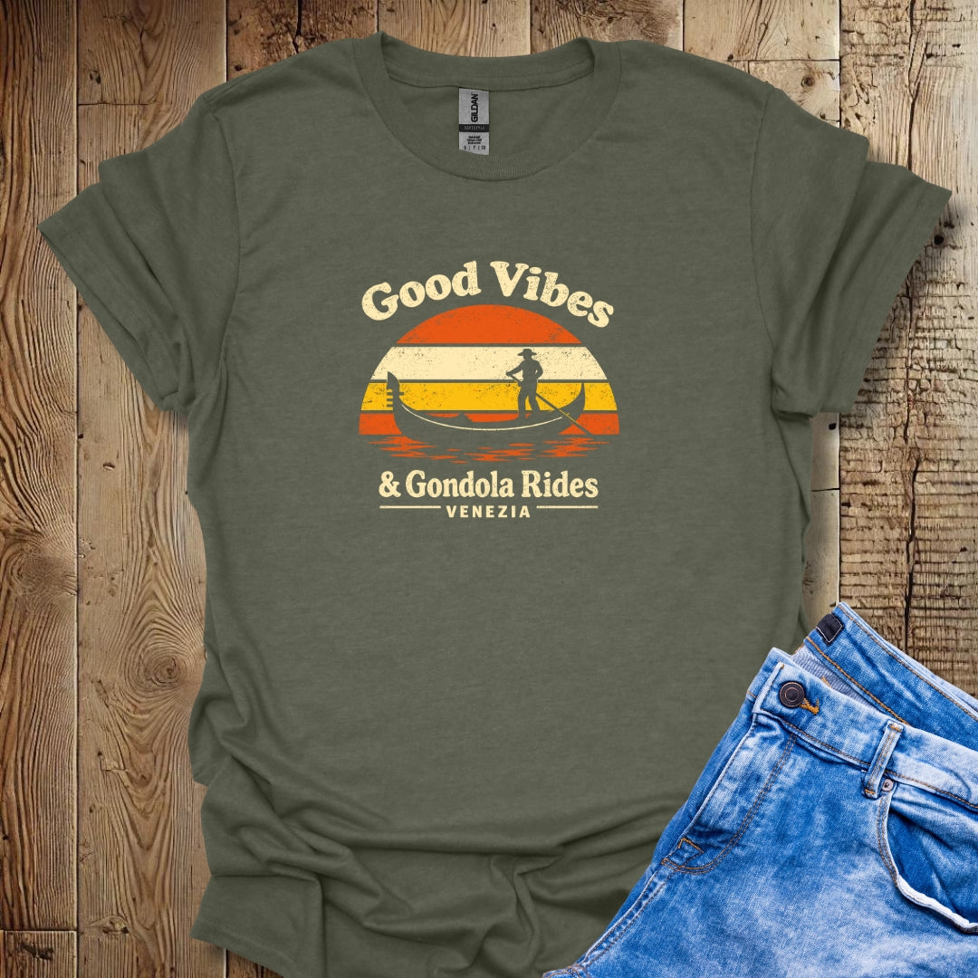 Good Vibes & Gondola Rides Venezia Lightweight Unisex T-shirt