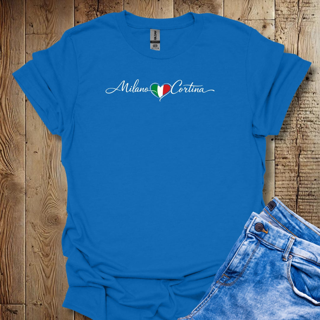 Milano Cortina Games Heart Lightweight Unisex T-shirt