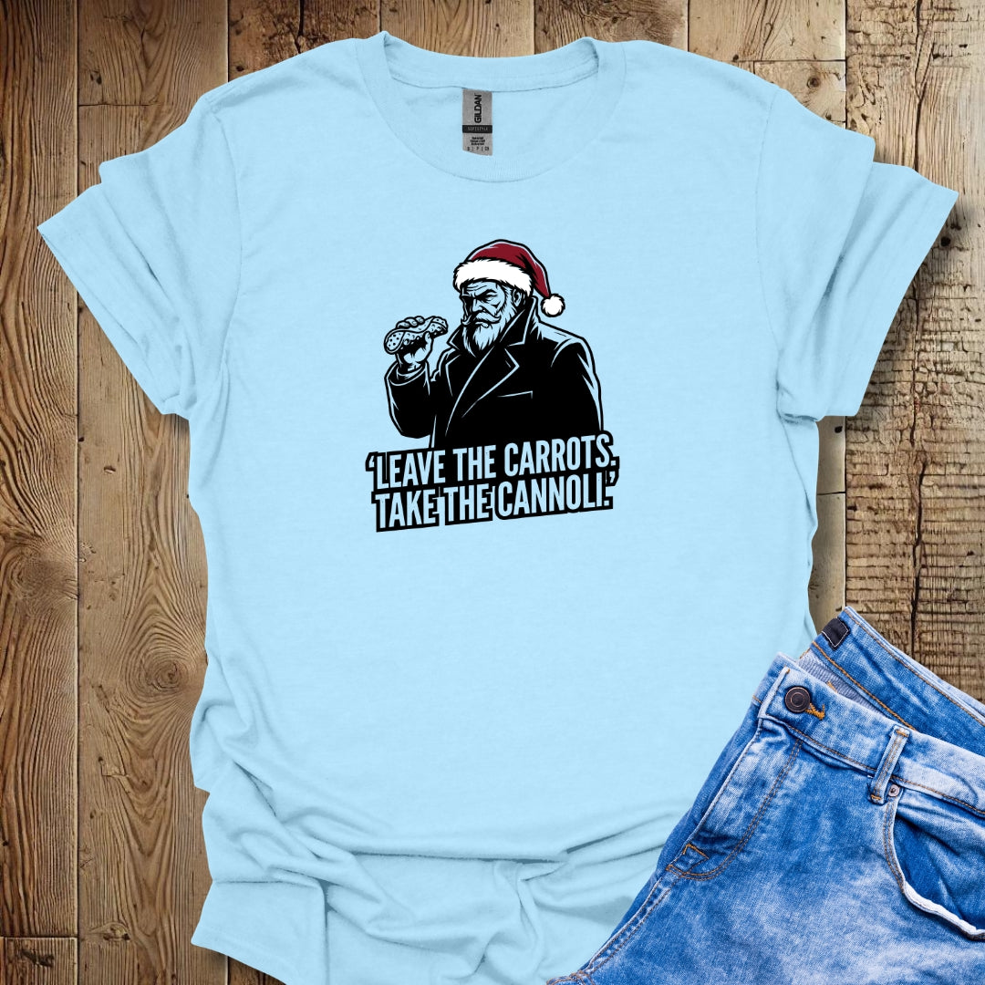 Santa Mafioso Take the Cannoli Lightweight Unisex T-shirt
