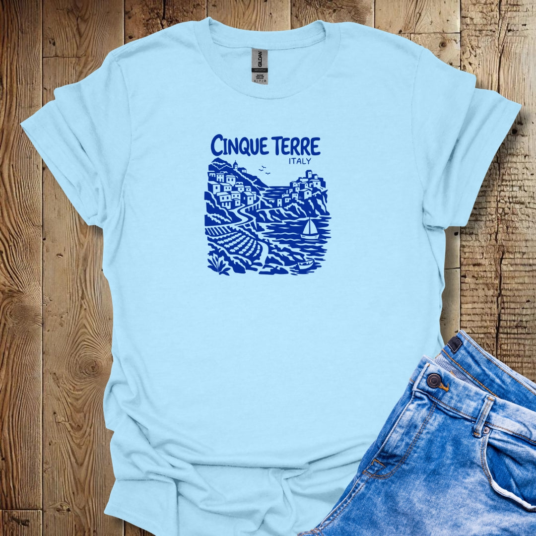 Cinque Terre Italy Lightweight Unisex T-shirt