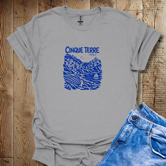 Cinque Terre Italy Lightweight Unisex T-shirt