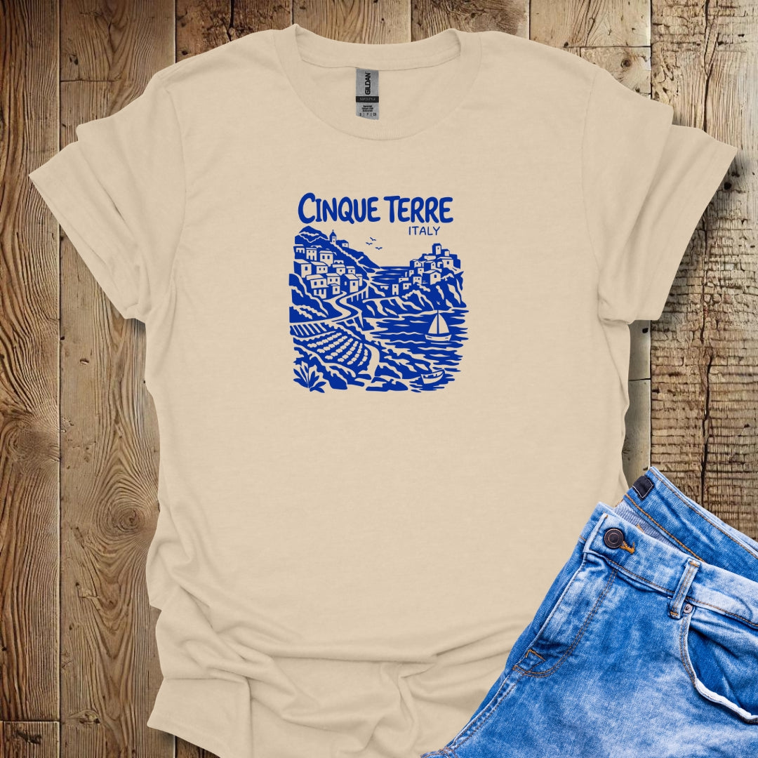 Cinque Terre Italy Lightweight Unisex T-shirt