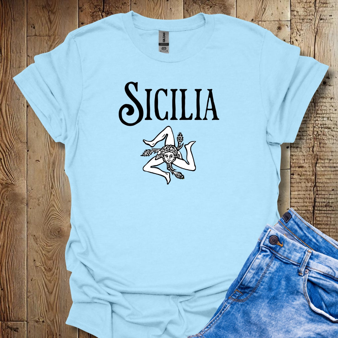 Sicilia with Trinacria Italian Pride T-shirt