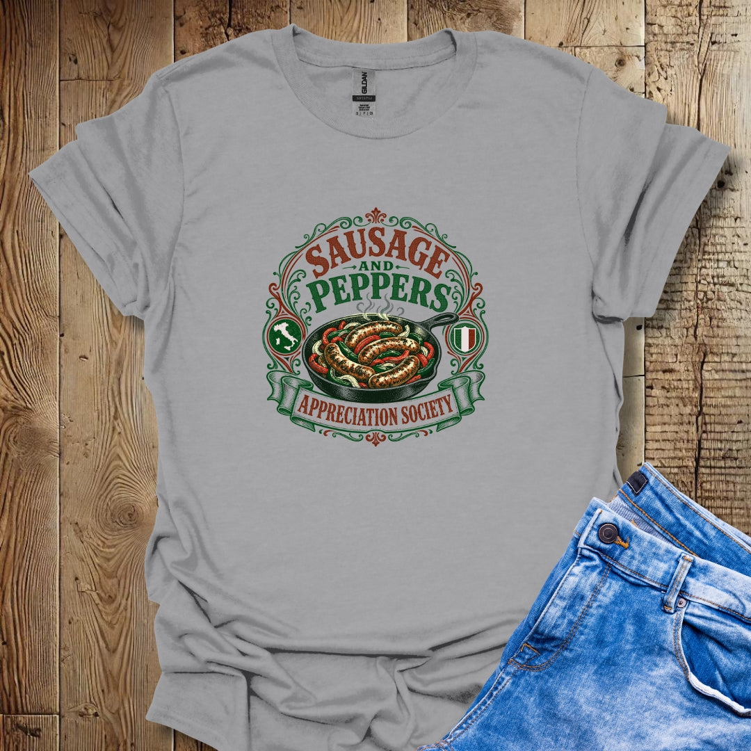 Sausage and Peppers Appreciation Society T-Shirt