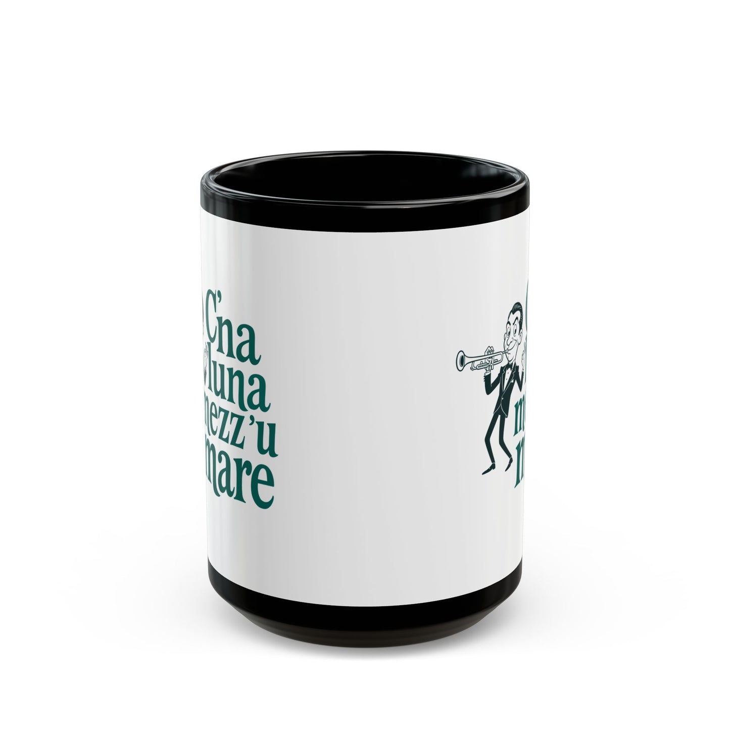 Louis Prima C'è La Luna Mezzo Mare Black Mug (11oz, 15oz)