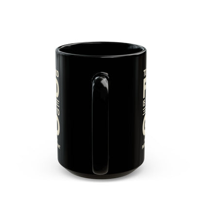 Eat Good Food Big Night Quote Black Mug (11oz, 15oz)